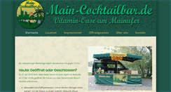 Desktop Screenshot of main-cocktailbar.de