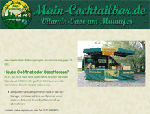 Tablet Screenshot of main-cocktailbar.de